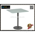 Modern square MDF 60*60cm laptop table with aluminum base